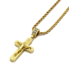 Jesus Hang Cross Pendant Necklace