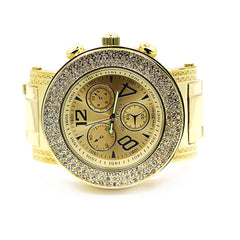 TK3 Gold Ice Out Techno KING Watch & Bracelet SET