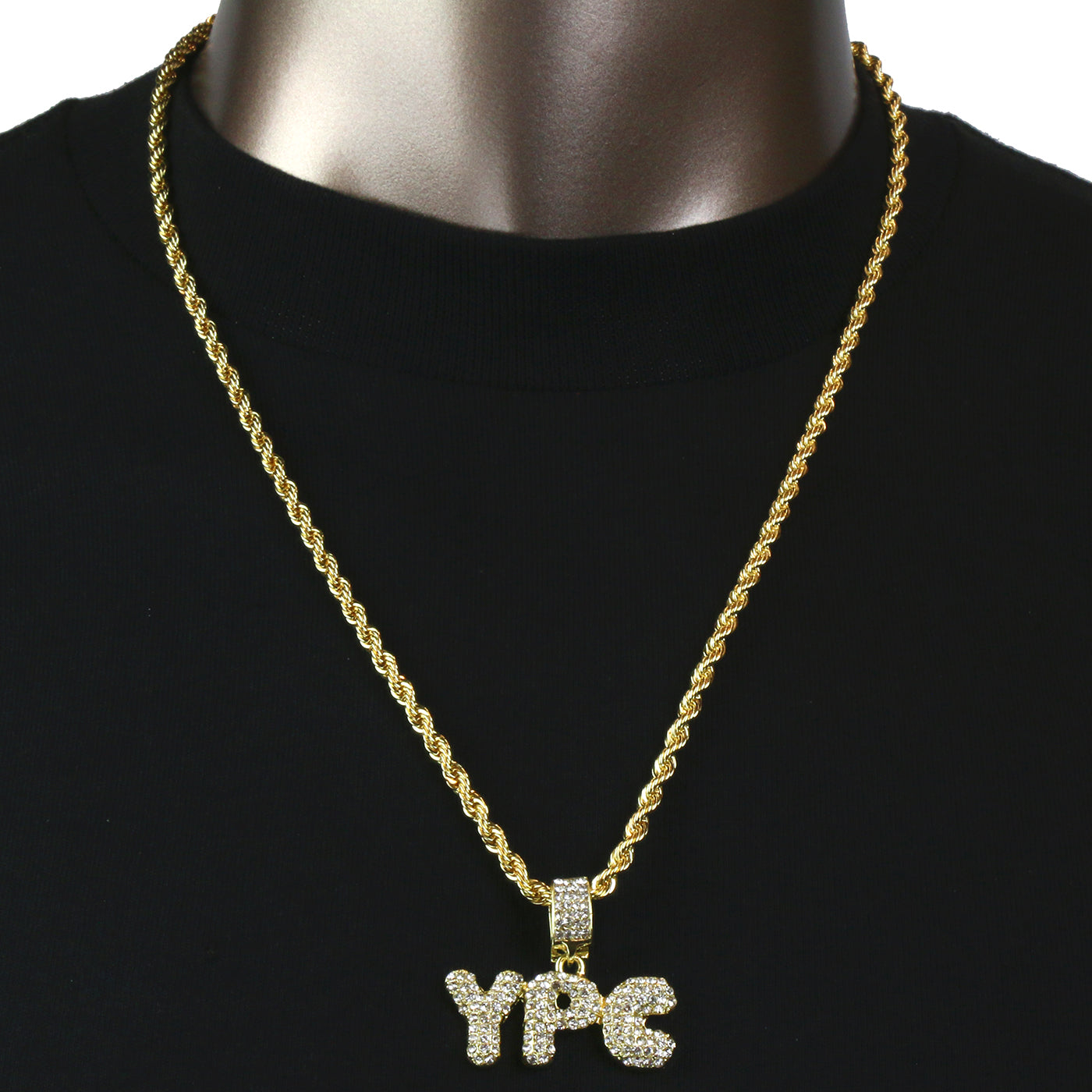 YPC Pendant with Gold Rope Chain