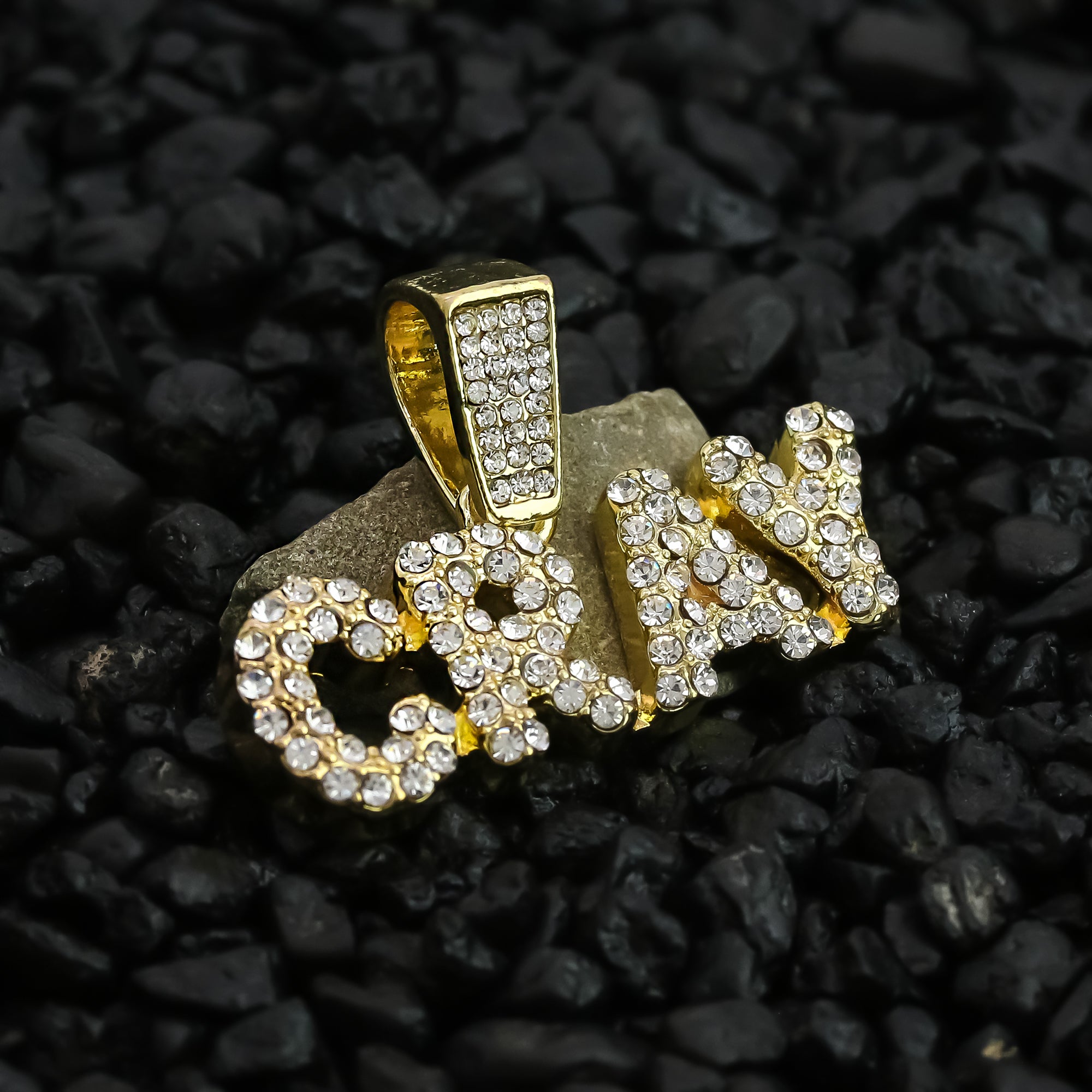 Cray Pendant Rope Chain Men's Hip Hop 18k Cz Jewelry Necklace