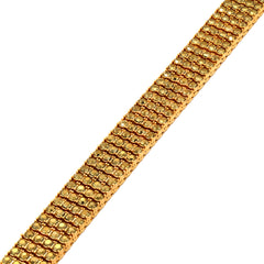 TENNIS BRACELET 4 LINE GOLD/GOLD