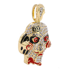 Iced "Jigsaw"69" Pendant Only Jewelry Hip Hop Style 18k Gold Plated