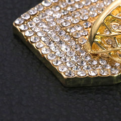 Basketball 3D Net Pendant Only Jewelry Hip Hop Style 18k Gold Plated