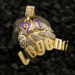 24 Legend PP Pendant Rope Chain Men's Hip Hop 18k Cz Jewelry Necklace Choker