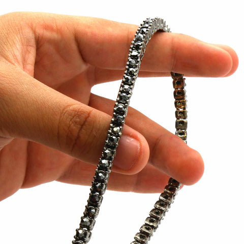 TENNIS CHAIN 30" HEMATITE
