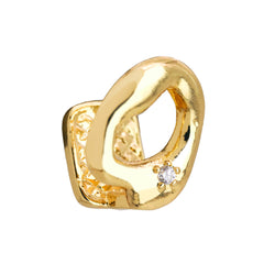Single Tooth Iced 18k Gold Plated