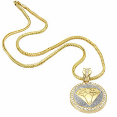 Gold Silver Diamond NECKLACE