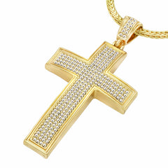 Gold Clear Cross NECKLACE