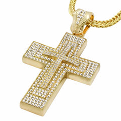 Gold Double Layer Cross NECKLACE