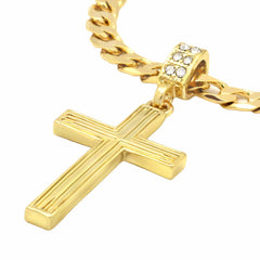 The Line Cross Necklace 14