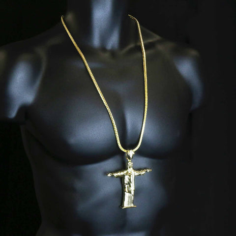 Gold RESURRECTION CROSS NECKLACE A