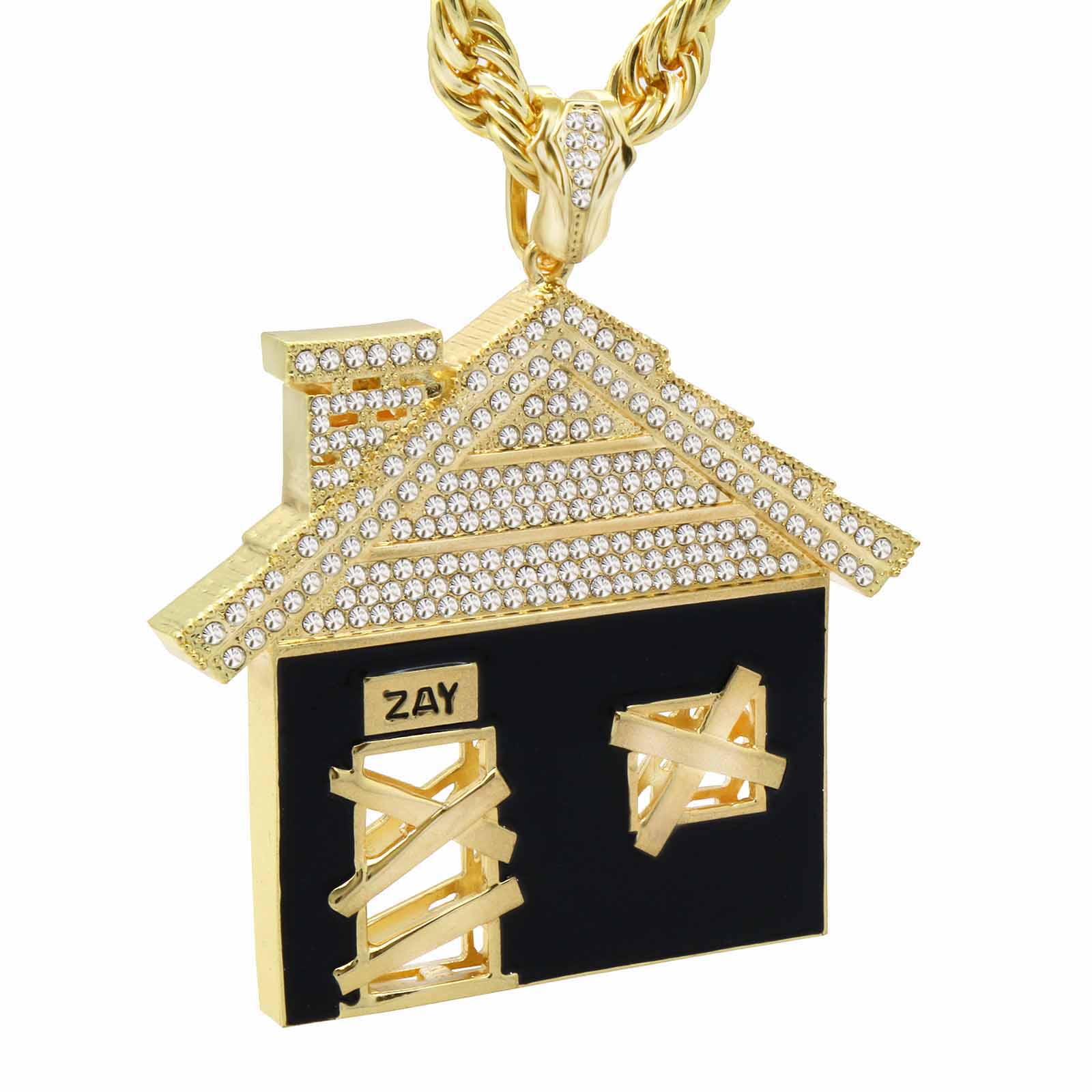 Gold/Black HOUSE NECKLACE GIANT