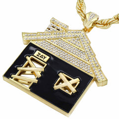 Gold/Black HOUSE NECKLACE GIANT