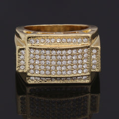 GOLD RECTANGLE DOME CZ