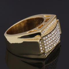 GOLD RECTANGLE DOME CZ