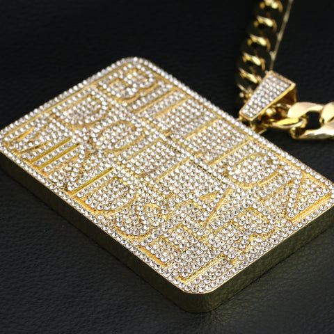XXL 14K Billion Dollar Iced Pendant & 14mm Cuban Chain – 4" Bling