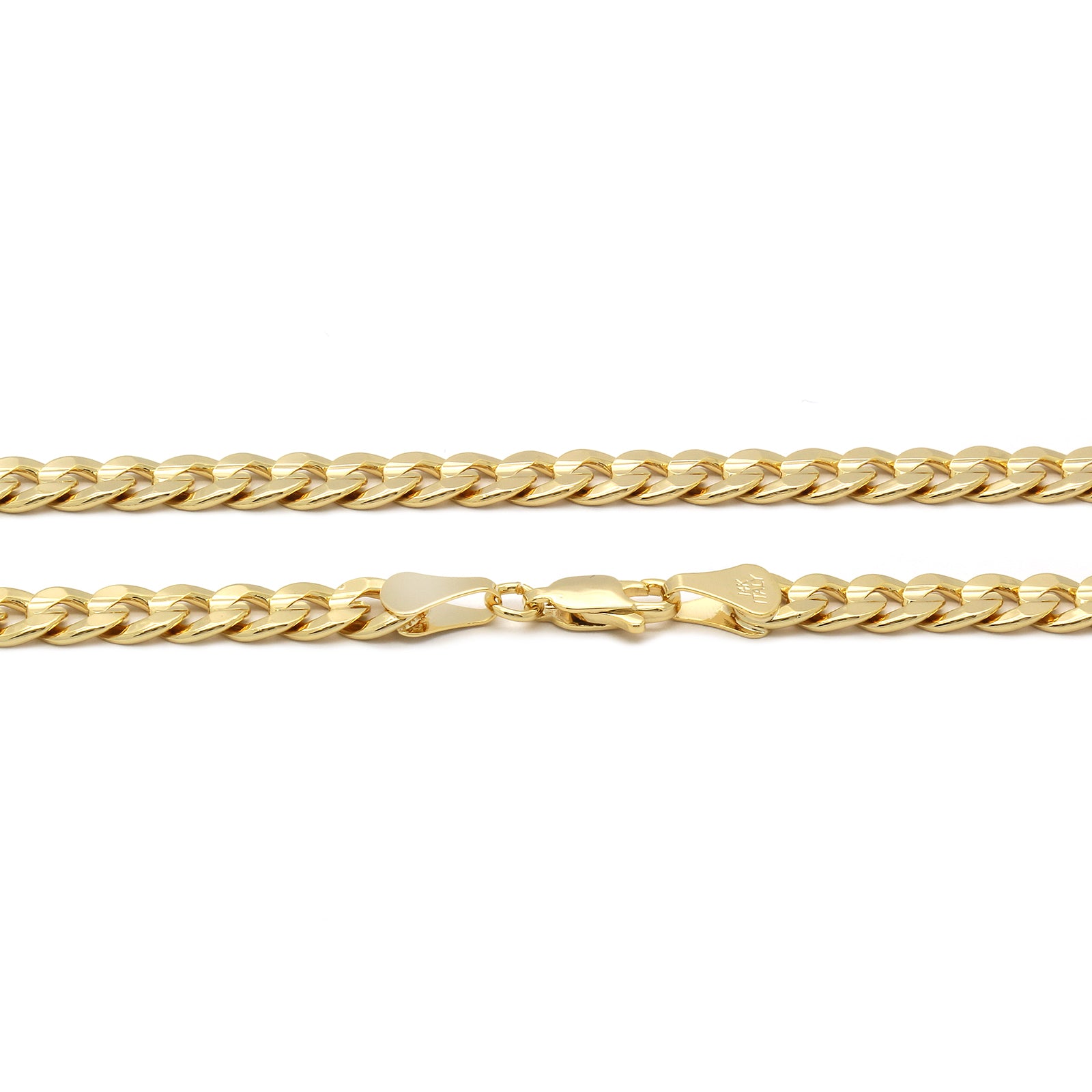 14K GOLD PLATED CRUCIFIX JESUS PENDANT/CHAIN