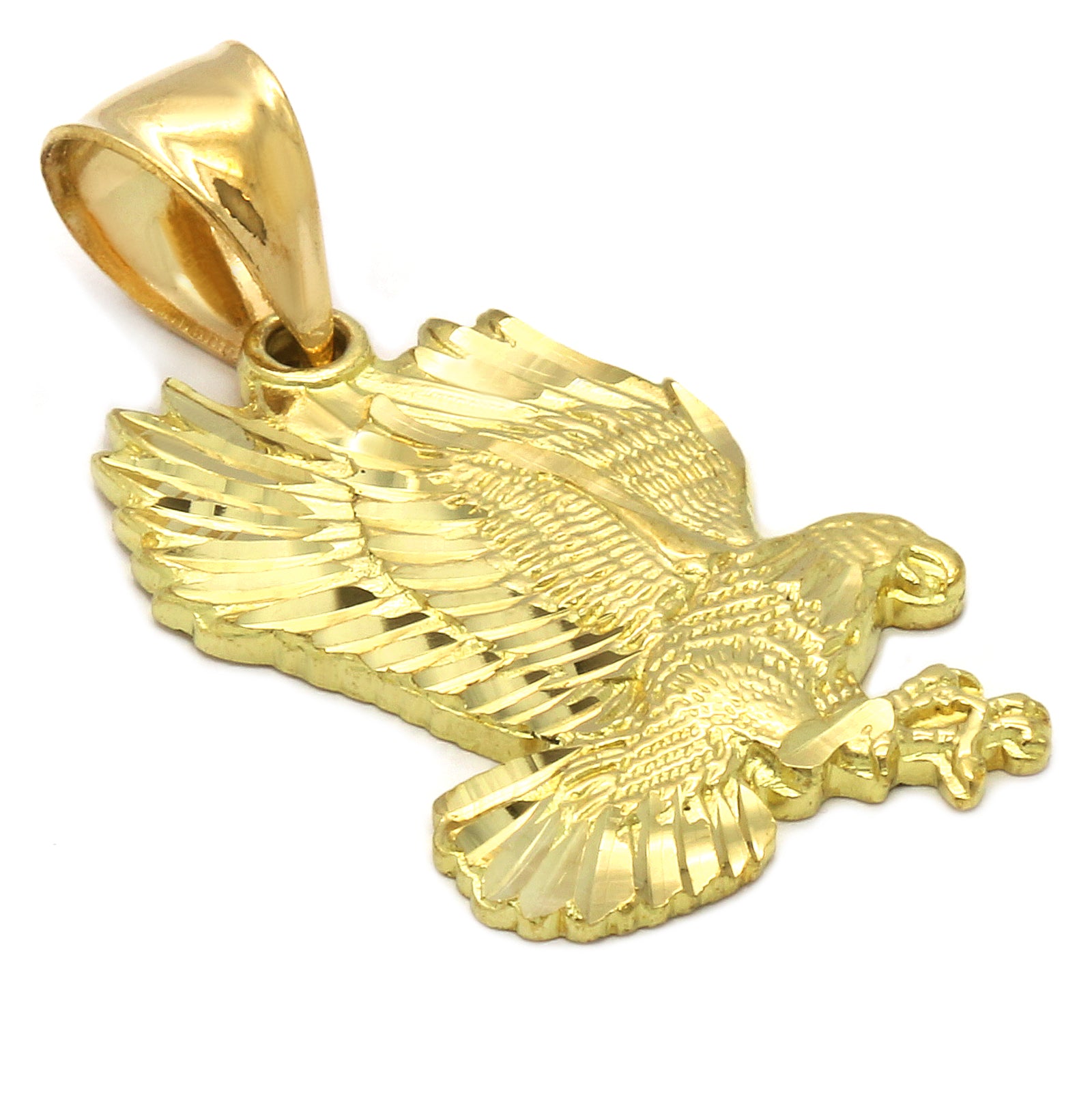 14K GOLD PLATED EAGLE PENDANT/CHAIN