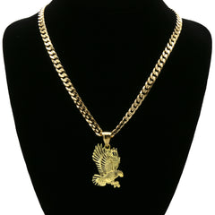 14K GOLD PLATED EAGLE PENDANT/CHAIN