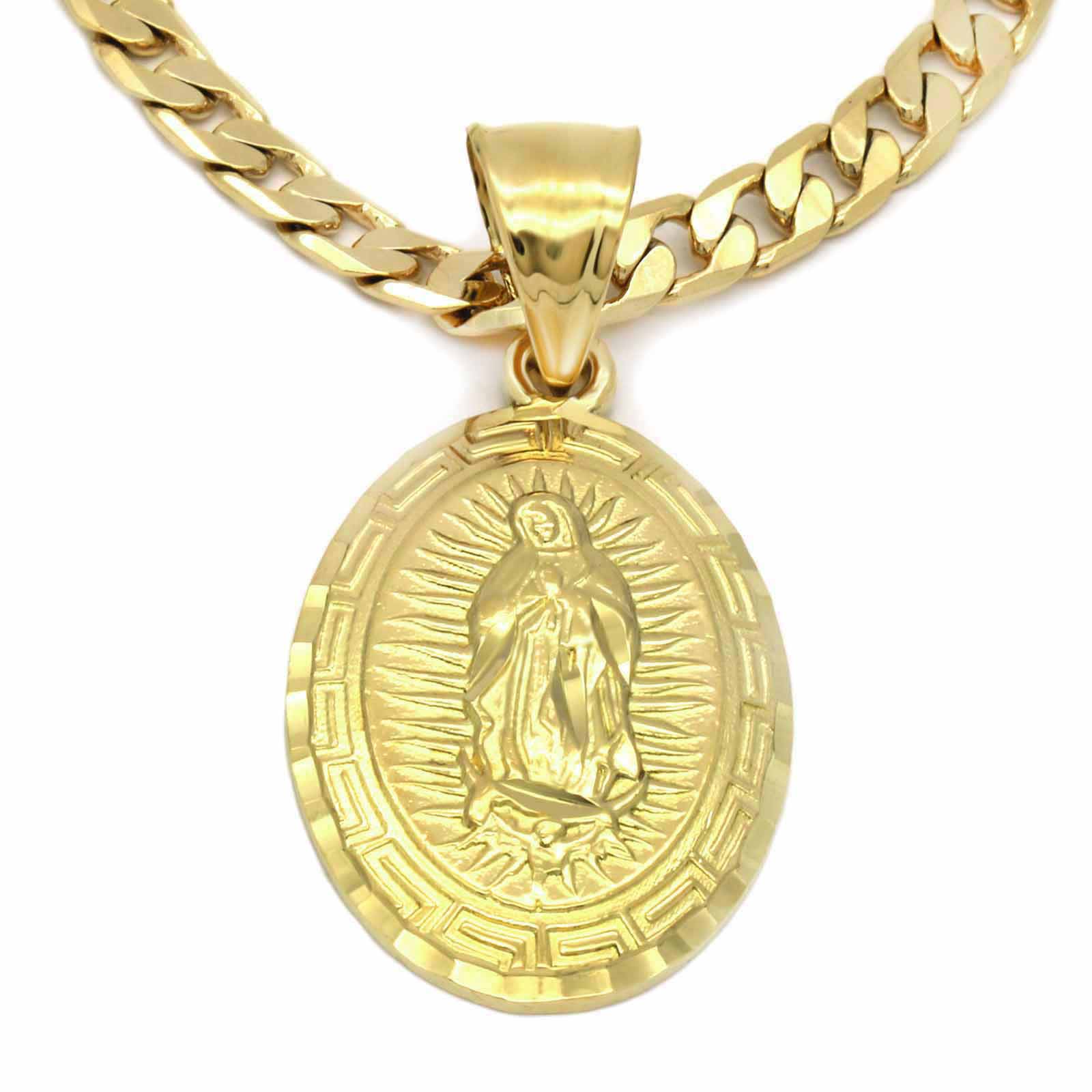 VIRGIN MARY GUADALUPE COIN PENDANT