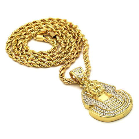 14k Gold Filled Pharaoh with Rope Chain