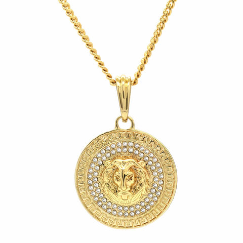 COIN LION NECKLACE PENDANT