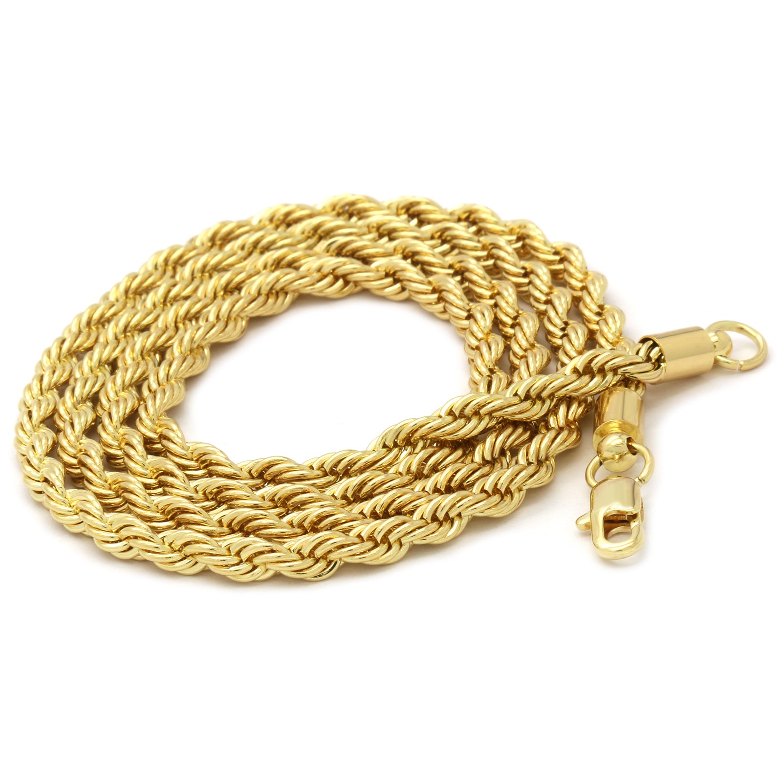 DRIP 23 PENDANT WITH GOLD ROPE CHAIN