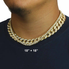 FULLY ICE OUT CHOKER 18" - 24"