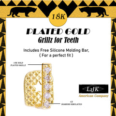 Iced Gap Single Tooth 18k Gold Plated