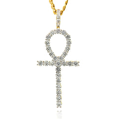 Ankh Long PENDANT WITH CUBAN CHAIN