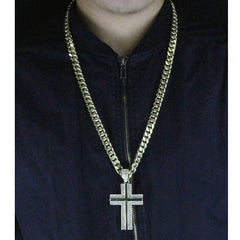 Gold Cross Mirror NECKLACE