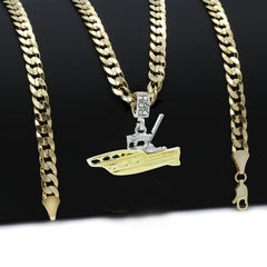The Plain Yacht Boat Necklace