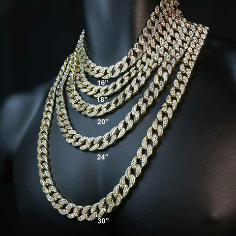 FULLY ICED OUT 18"-30" (Gold)