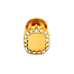 GOLD GRILLZ SINGLE TOOTH STONE EDGE