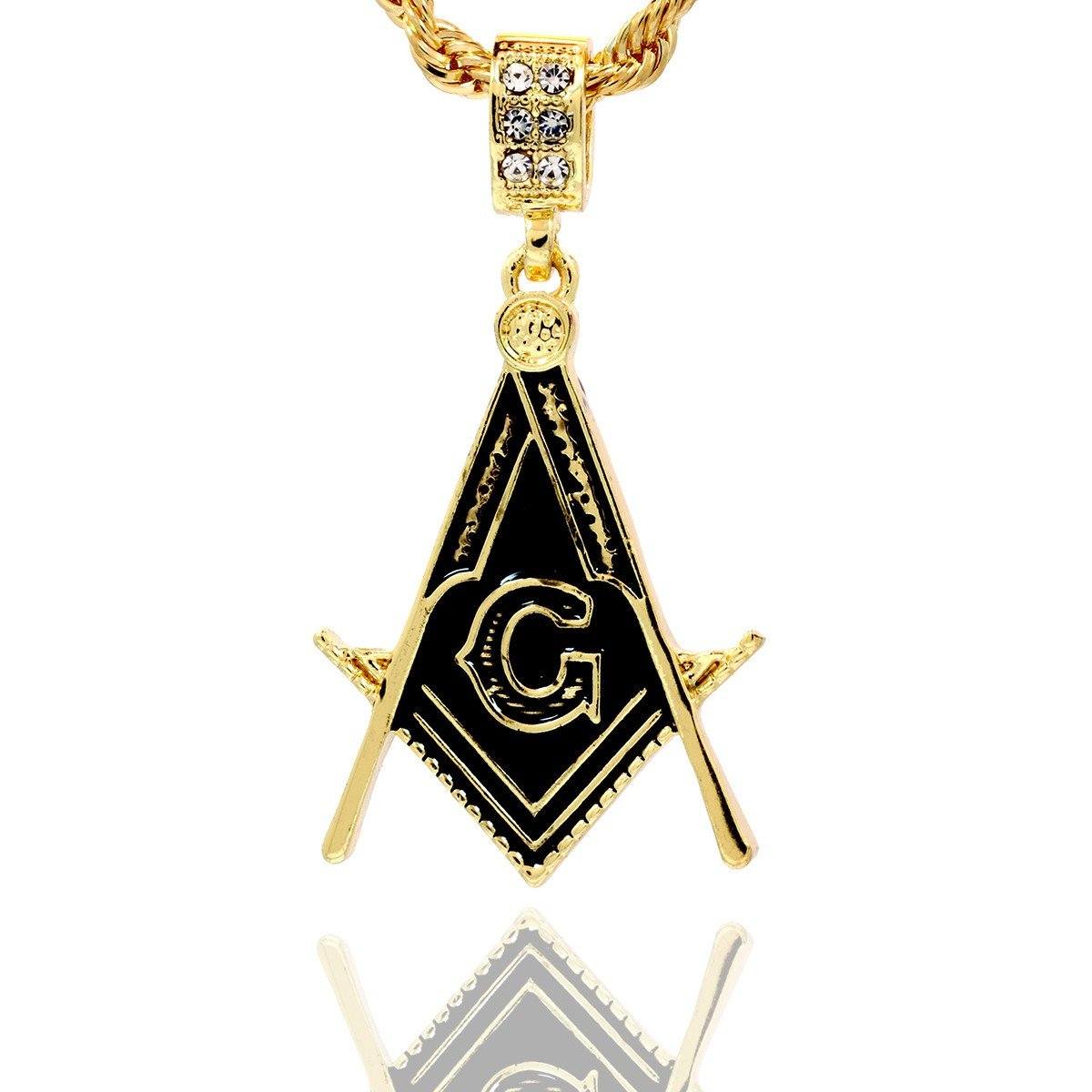 MASON PENDANT WITH GOLD ROPE CHAIN