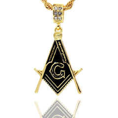 MASON PENDANT WITH GOLD ROPE CHAIN