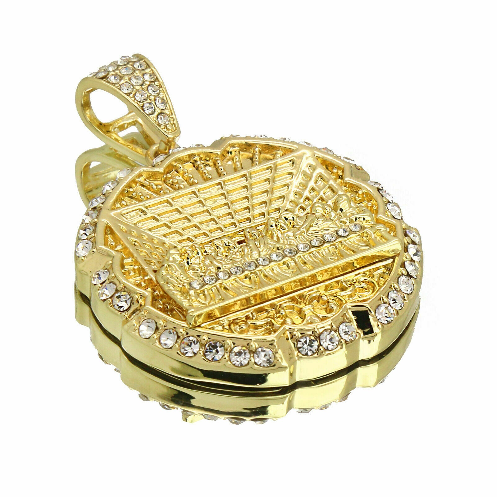 Last Supper Pendant Cuban Chain, Bracelet & ring Rectangle 14k Gold PT
