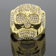 6 Row Rectangle Iced Out 4pcs Ring Set Bundle