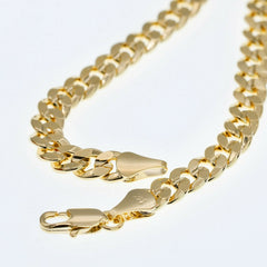 Cuban Chain 6mm - 24" Inches 14k Gold Plated #1996