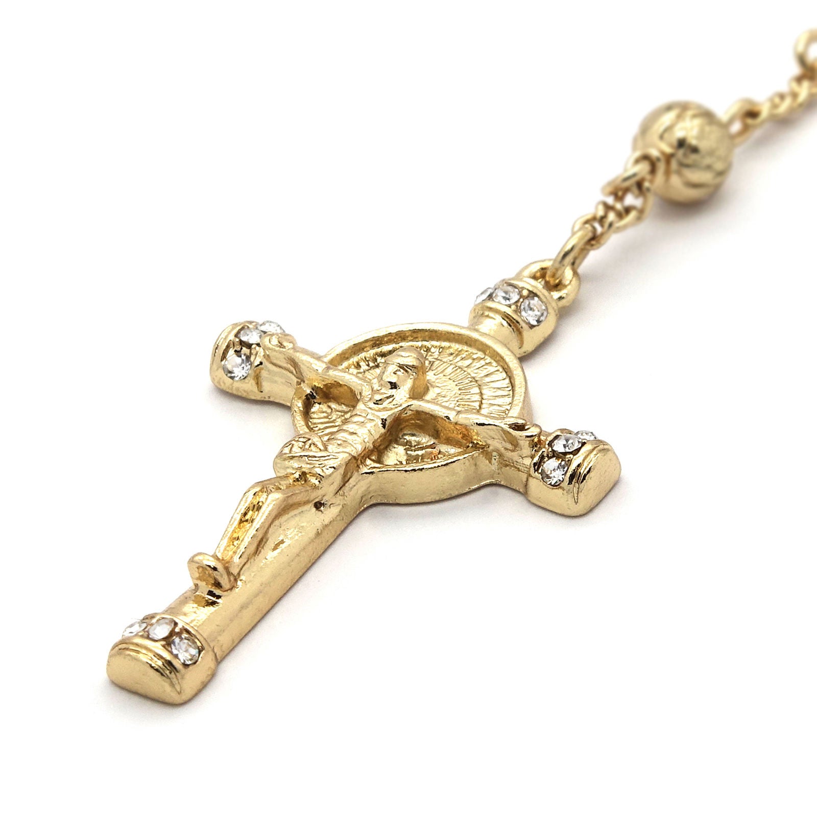 GOLD GUADALUPE ROSARY