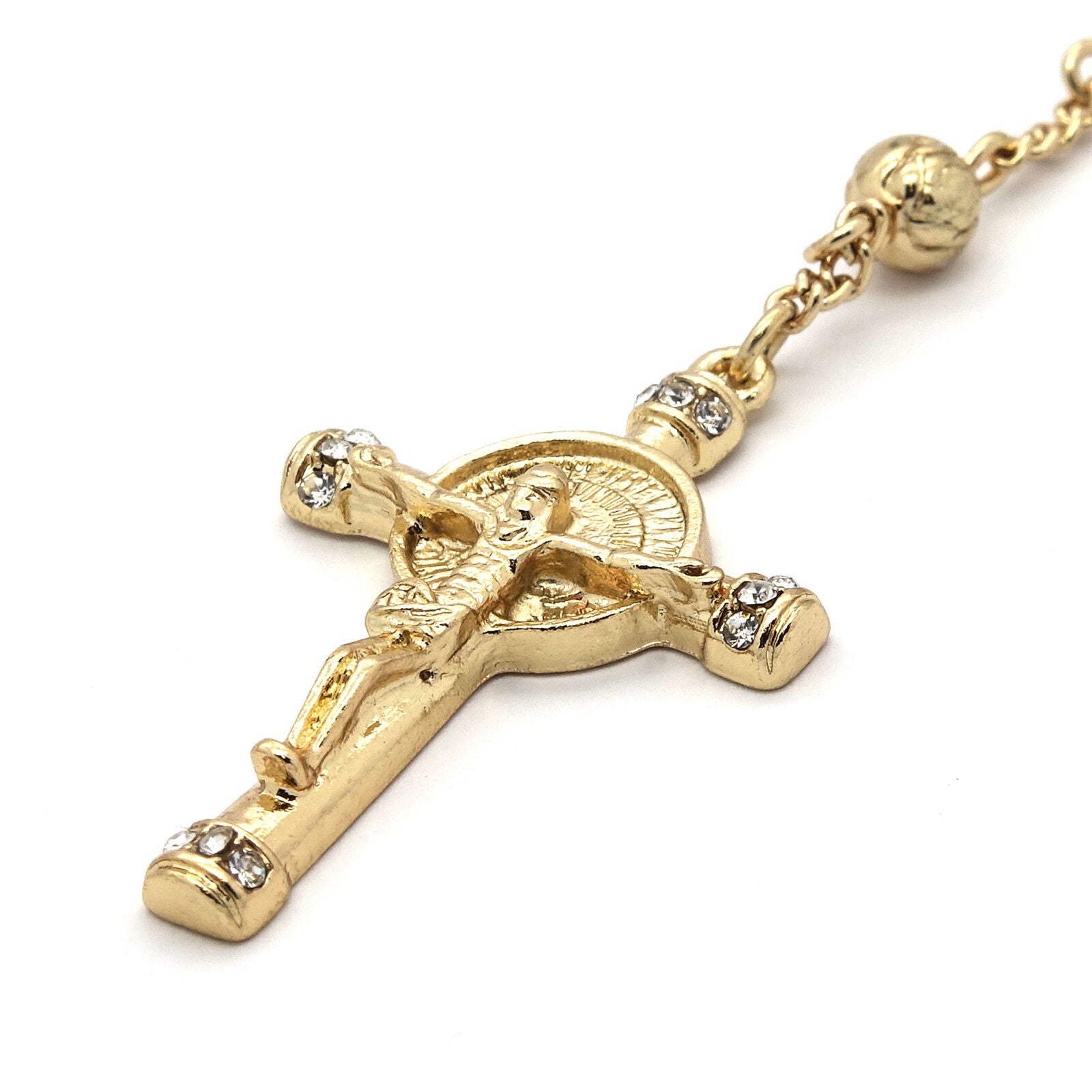 GOLD - BLACK GUADALUPE ROSARY