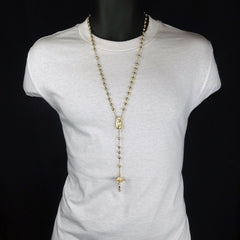 GOLD GUADALUPE ROSARY
