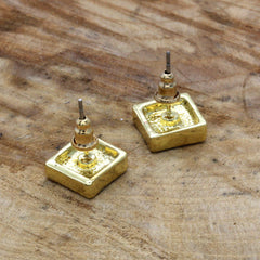 Cz Micro Pave GOLD FILLED EARRINGS